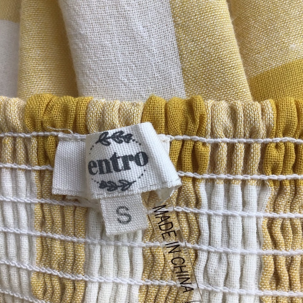 Entro Gingham Yellow and White Checker Dress - Picture 7 of 10